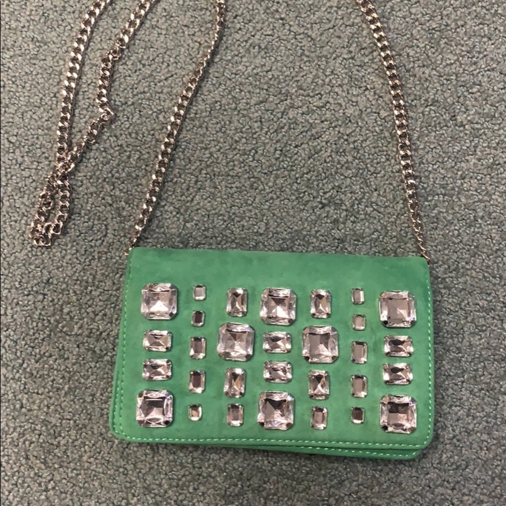 Green gem cross body